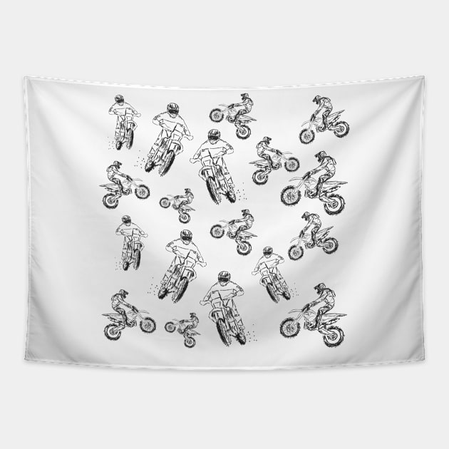 Motocross Tapestry by Manitarka