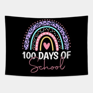 100 Days Of School Teacher Kids 100Th Day Of School Rainbow Tapestry