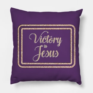 Victory in Jesus Pillow