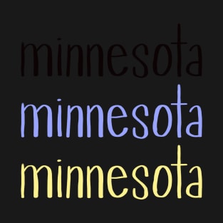 Minnesota design in Vikings colors T-Shirt