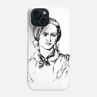 Determined woman portrait Phone Case