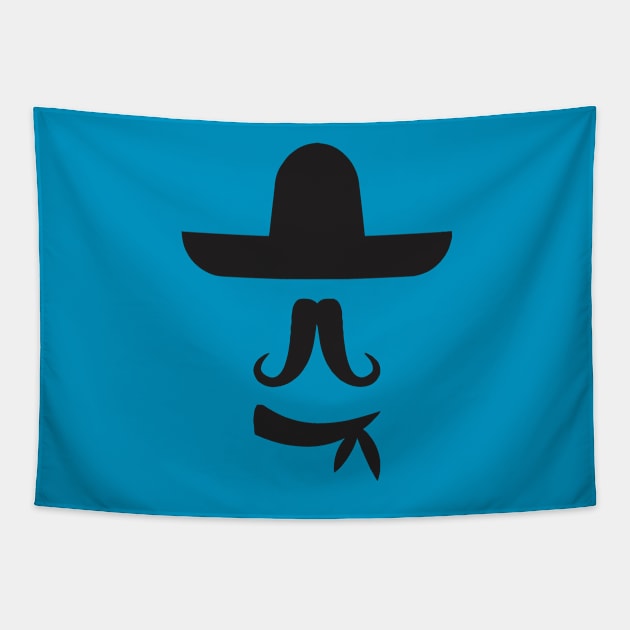 Mustache Mr. Cowboy Tapestry by loafcorgi