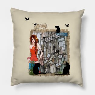 Old Amsterdam book market Pillow