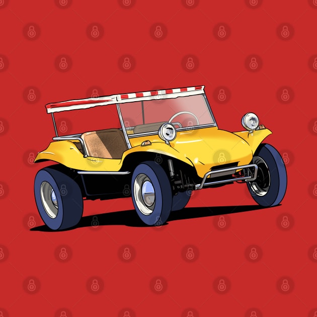 Yellow Beach Buggy by Webazoot