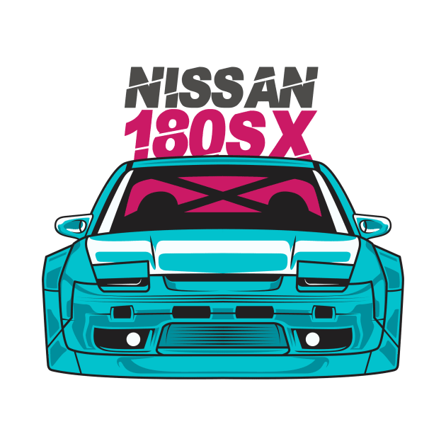 180SX (turquoise) by alodreip.art