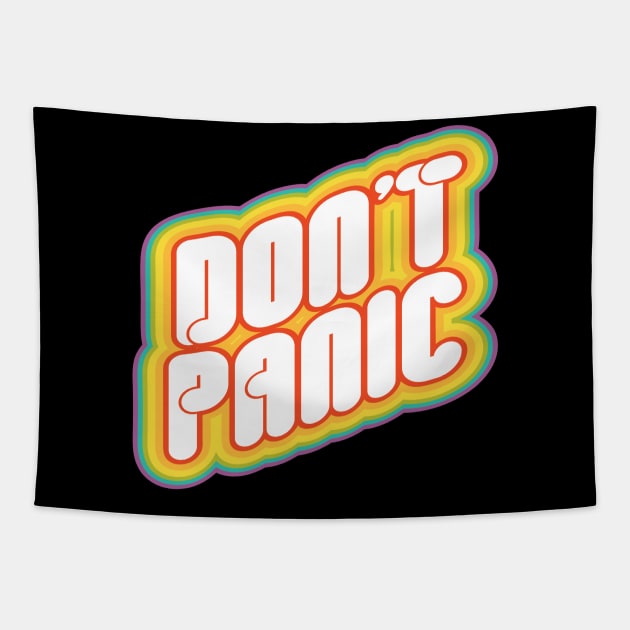 Don't Panic Tapestry by Perpetual Brunch