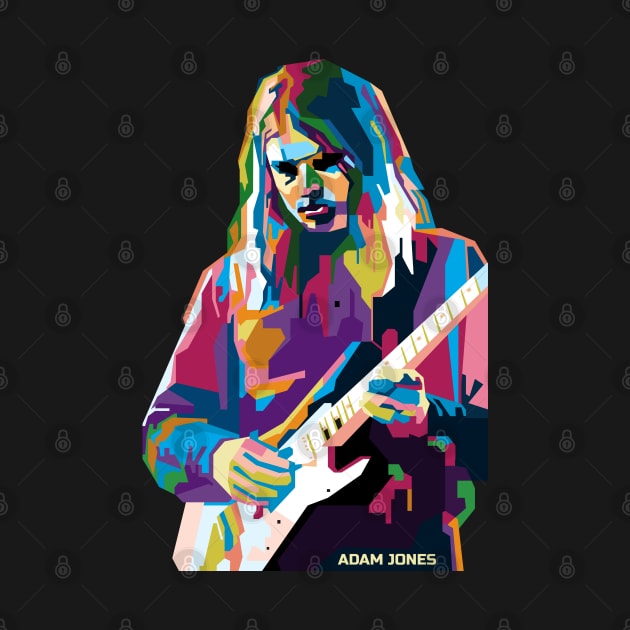 Abstract Guitarist Adam Jones in WPAP by smd90