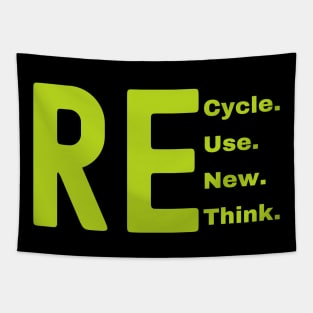 Recycle Reuse Renew Rethink Tapestry