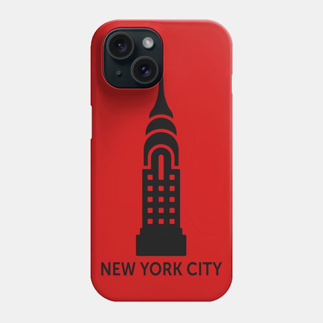 New York City Chrysler Phone Case by byebyesally