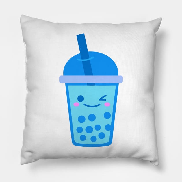 Happy boba Pillow by artoriaa