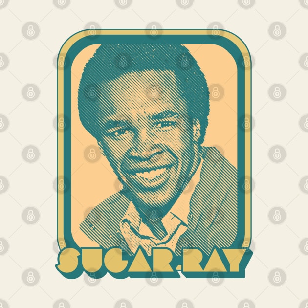 Sugar Ray Leonard  /// Retro Style Black Power Tribute Design by DankFutura