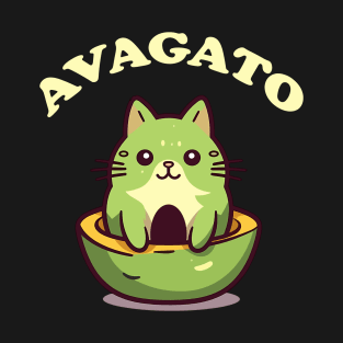 Avagato Funny Avocado Cat T-Shirt