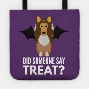 Rough Collie Halloween Trick or Treat Tote