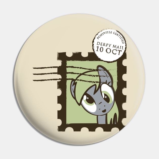 Derpy Mail Pin by RachaelMakesShirts