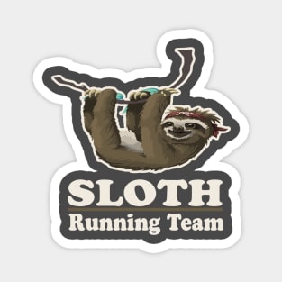 Sloth Running Team Magnet