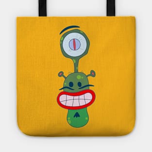 one big eye alian Tote