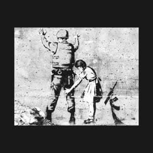 Banksy Girl and Soldier T-Shirt