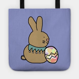 Bunny Rabbit Holding Easter Egg Tote