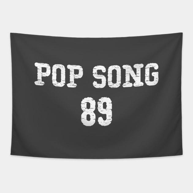 Pop Song 89, white Tapestry by Perezzzoso