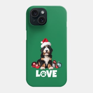 Christmas Bernedoodle LOVE Phone Case