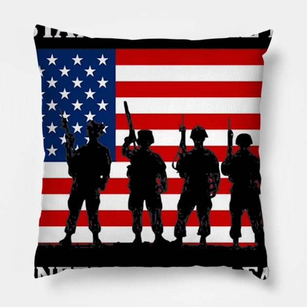 I Don_t Kneel I Stand For The National Anthem Flag Gifts Pillow by sheehan.terry24