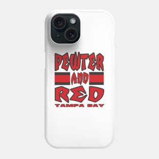 Tampa LYFE Pewter and Red True Football Colors! Phone Case