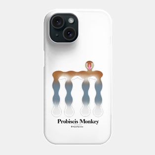 Bold monkey print "Probiscis monkey" Phone Case