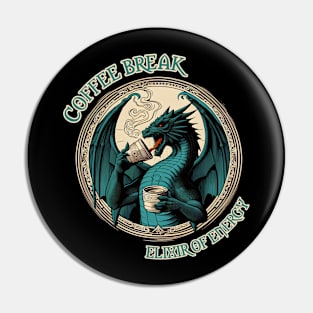 Coffee break - elixir of energy rpg Pin