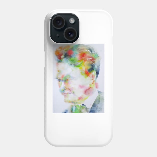 F. SCOTT FITZGERALD - watercolor portrait .3 Phone Case by lautir