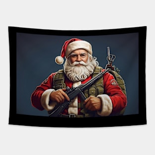 Soldier Santa Tapestry