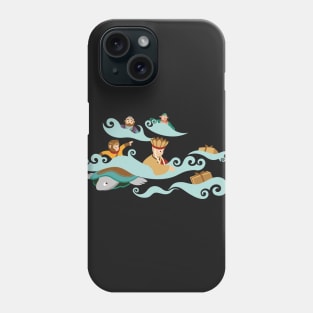 Pilgrims in the River Phone Case