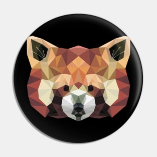 red panda low poly Pin