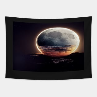 Unwind With The Moon And Relax Into Space Tapestry