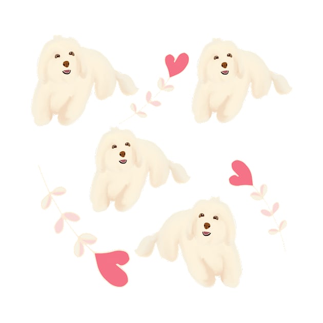 Maltipoo Love by PatternbyNOK