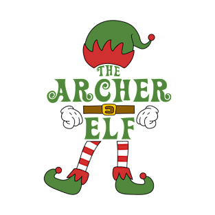 The Archer Elf Christmas Family Matching Outfits Group Attire T-Shirt