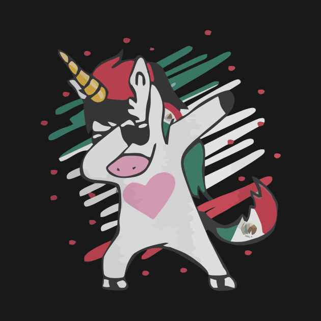 Dabbing unicorn Mexico by stewardcolin34