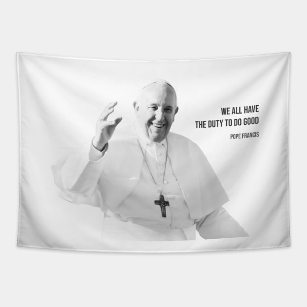 Pope Francis Tapestry by NV