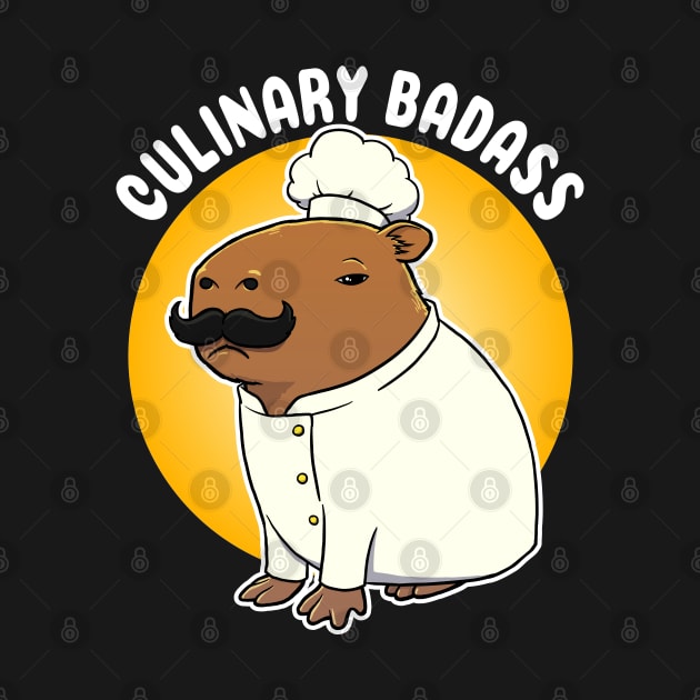 Culinary Badass Capybara Cartoon by capydays