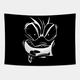 Crazy Angry Face Creative Design Tapestry