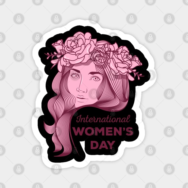 Women's Day Cute 8TH March Magnet by FabulousDesigns