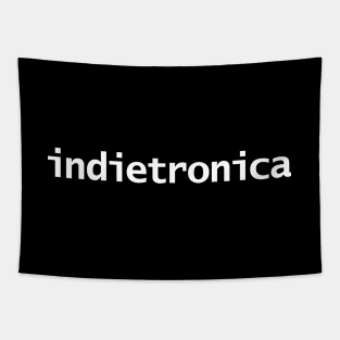 Indietronica Music Typography White Text Tapestry