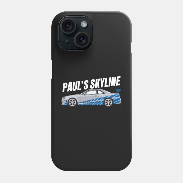 Skyline R34 GTR Fast and furious Phone Case by MOTOSHIFT