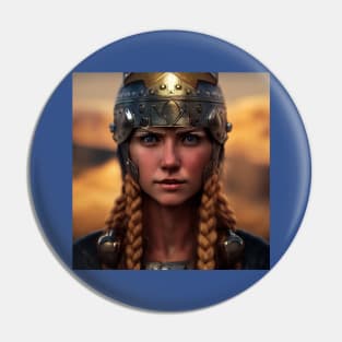 Viking Shield Maiden Pin