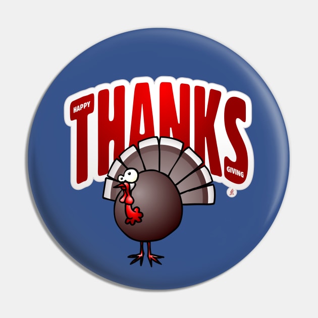 Thanksgiving Turkey Pin by Cardvibes