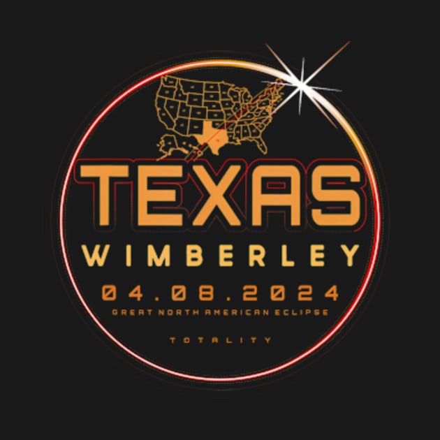 Solar Eclipse 2024 Texas Wimberley Total Eclipse Totality by Diana-Arts-C