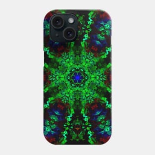 Psychedelic Hippie Green Red and Blue Phone Case