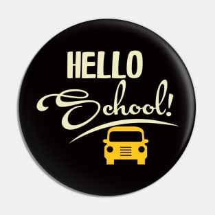 Hello school Pin