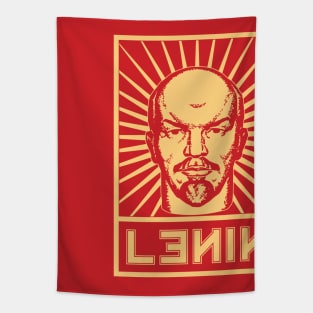 Vintage Lenin Soviet Propaganda Tapestry