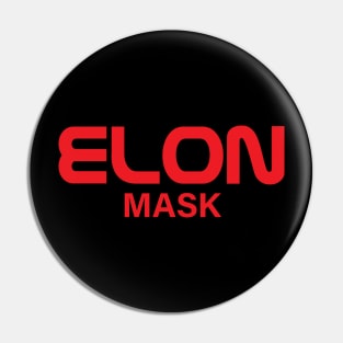 Elon Mask - Nasa worm logo Pin