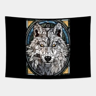 White wolf face Tapestry